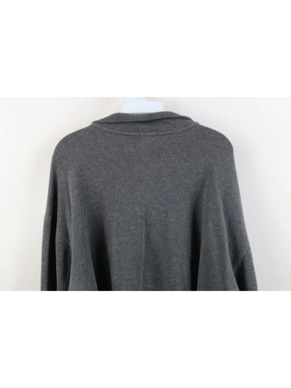 Vtg 90s J Crew Oarsman Mens XL Boxy Fit Cotton Ribbed Knit 1/4 Zip Sweater USA